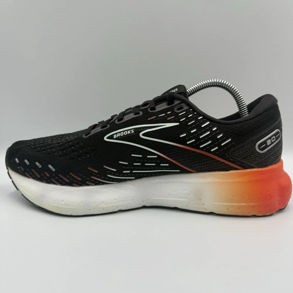 Brooks Glycerin‎ 20 Women's Size 11.5 Black Orange White Running Shoes Sneakers